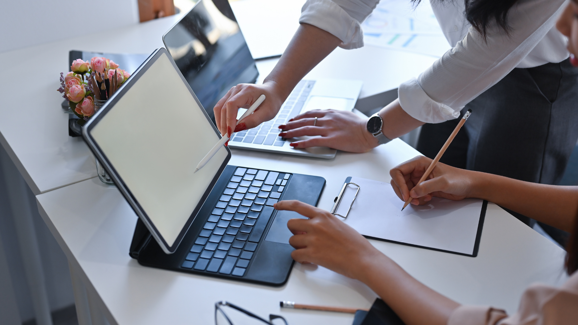 Serene path through forest symbolising care journey