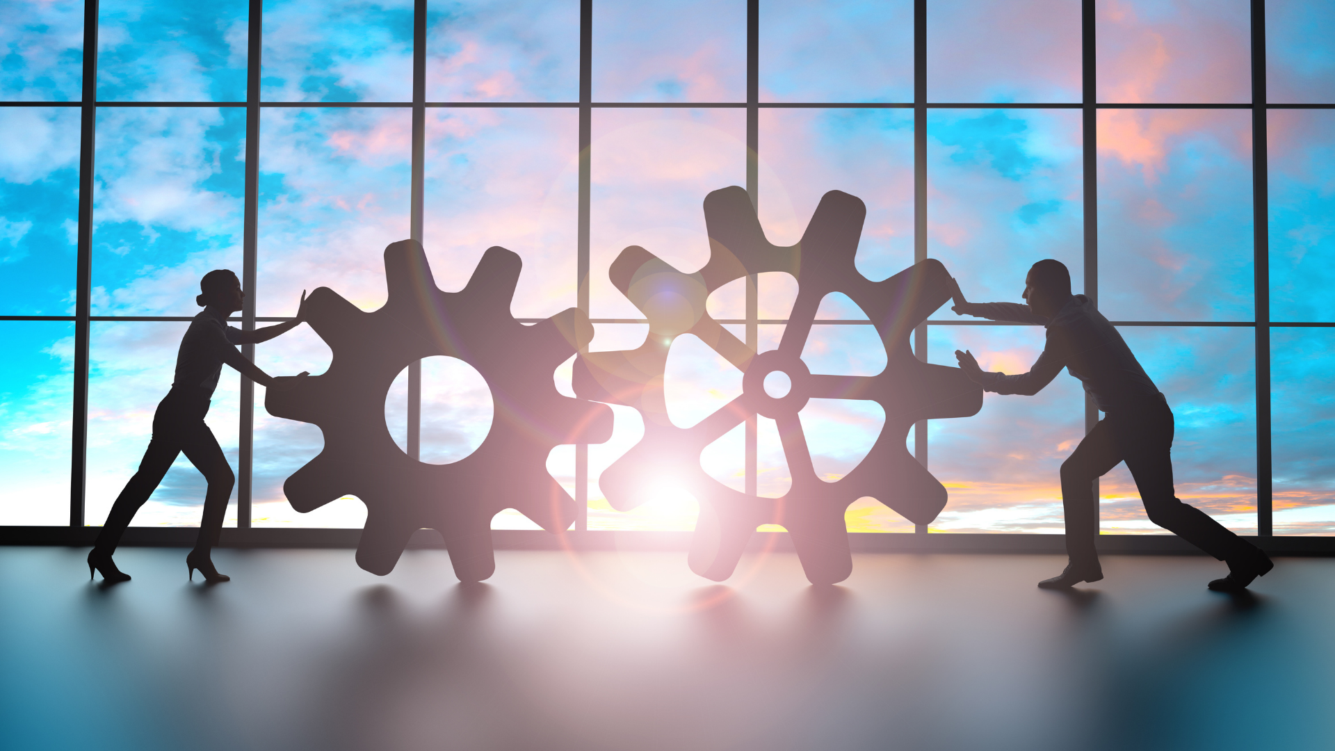 Winding road through green hills